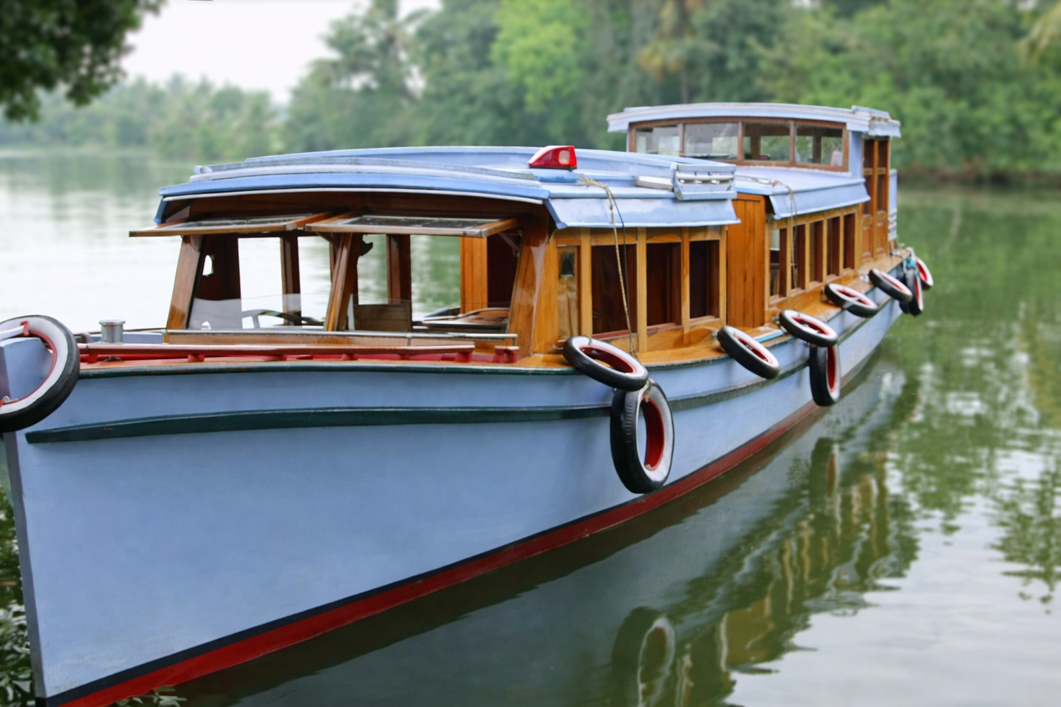 traditional boat on calm waters